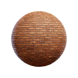 Old orange brick wall